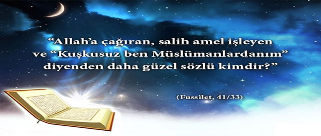 Resimli Dua – ” Allah’a Çağıran, Salih Amel İşleyen ve Kuşkusuz Ben… aaaaaaaaaaaaaaaaaaa