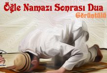 öğle namazı dua