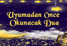 Uykudan önce okunacak dua