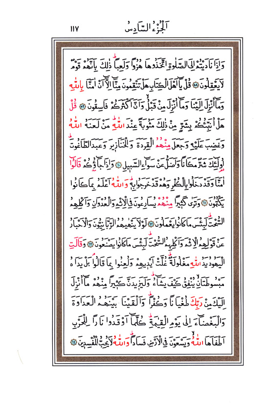 Hüsrev Hatlı Tevafuklu Kuran Arapça - Sayfa 117