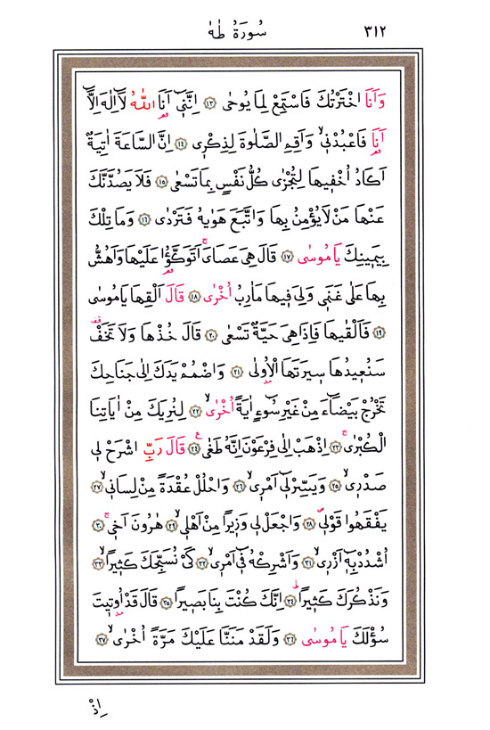 Hüsrev Hatlı Tevafuklu Kuran Arapça - Sayfa 312