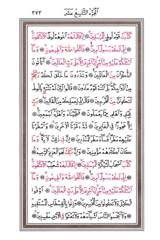 Hüsrev Hatlı Tevafuklu Kuran Arapça - Sayfa 373