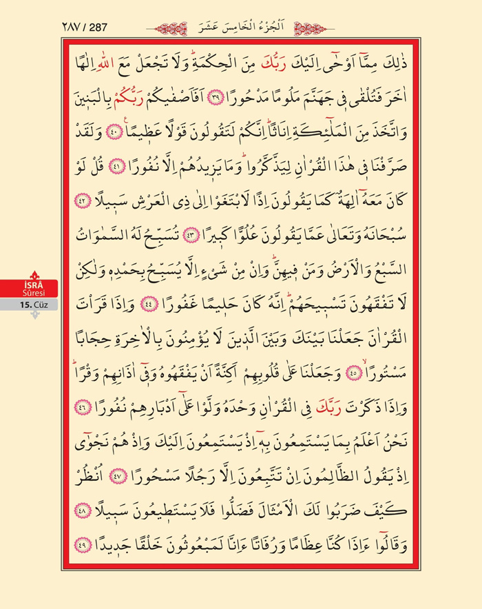 Bilgisayar Hatlı 1 Kuran Arapça - Sayfa 286