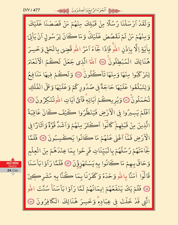 Bilgisayar Hatlı 1 Kuran Arapça - Sayfa 476