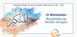 Esmâül Hüsna El Mütekebbir 1