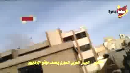 Suriye’nin Kusayr kentinde teröristlerin mekanı bombalandı 1