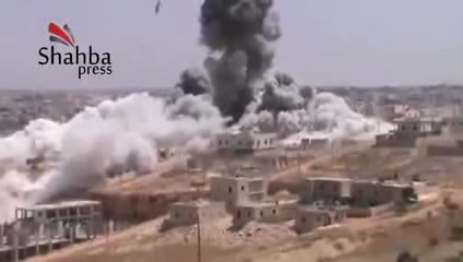 Suriye’nin Shahba kentindeki terörist unsurların merkezi bombalandı 37