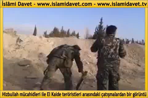 Hizbullah mücahidleri ile El Kaide teröristleri arasındaki çatışmalardan bir görüntü 43