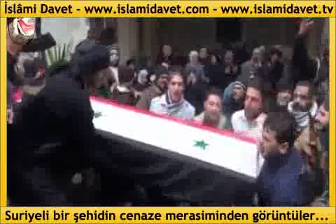 Suriyeli bir şehidin cenaze merasiminden görüntüler… 16
