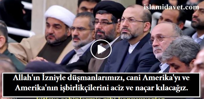 Allah'ın İzniyle düşmanlarımızı, cani Amerika'yı ve Amerika'nın işbirlikçilerini aciz ve naçar kılacağız. 29