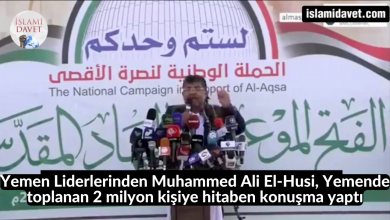 Yemen Liderlerinden Muhammed Ali El-Husi, Yemende toplanan 2 milyon kişiye hitaben konuşma yaptı 4
