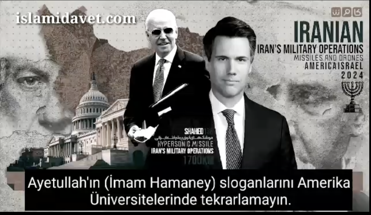 Ayetullah’ın (İmam Seyyid Ali Hamaney) sloganlarını Amerika Üniversitelerinde tekrarlamayın. Denizden nehire kadar Filistin özgür olacaktır. 49
