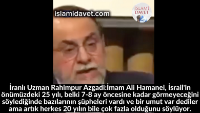 İranlı Uzman Rahimpur Azgadi:İmam Ali Hamanei, İsrail'in önümüzdeki 25 yılı, belki 7-8 ay öncesine kadar görmeyeceğini söylediğinde bazılarının şüpheleri vardı ve bir umut var dediler ama artık herkes 20 yılın bile çok fazla olduğunu söylüyor. 38