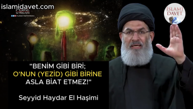 Seyyid Haşim el-Haydarî, İmam Hüseyin'in "Benim gibi biri Asla Onun (Yezid) gibi birine biat etmez" sözünü açıklıyor. 11