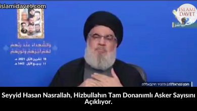 Seyyid Hasan Nasrallah, Hizbullahın Tam Donanımlı Asker Sayısını Açıklıyor. 35