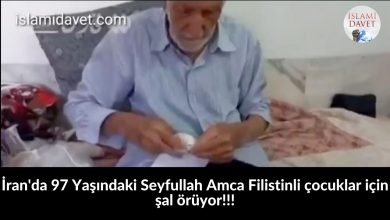 İran'da 97 Yaşındaki Seyfullah Amca Filistinli çocuklar için şal örüyor!!! 22