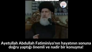 Ayetullah Abdullah Fatiminiya'nın hayatının sonuna doğru yaptığı önemli ve nadir bir konuşma! 31