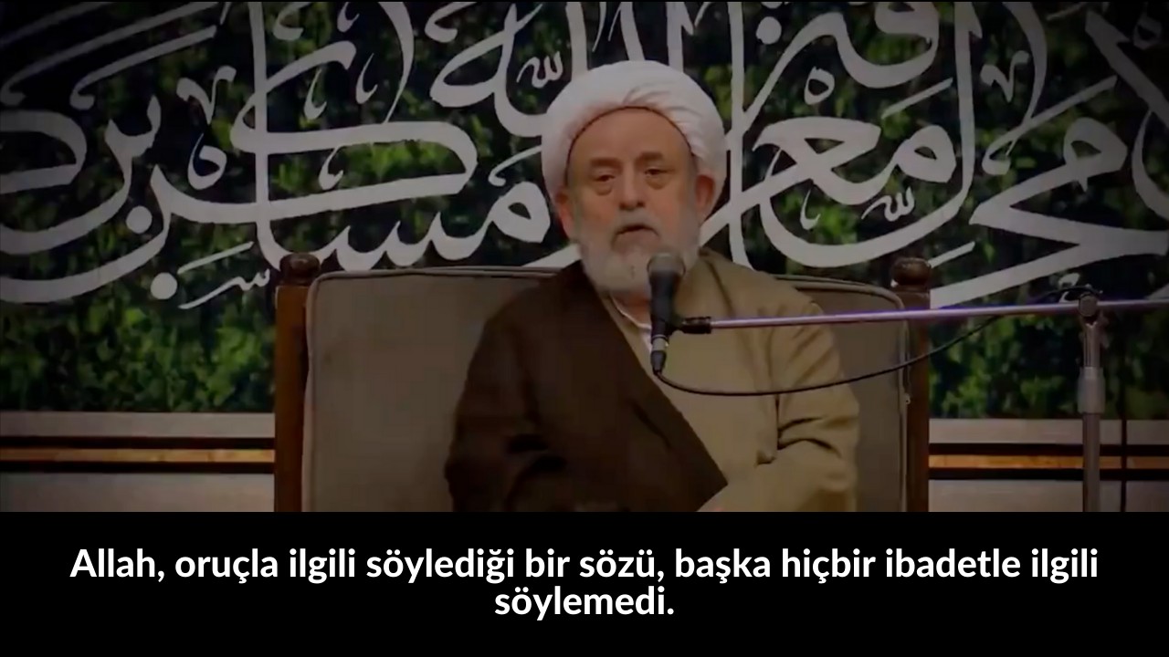 Allah, oruçla ilgili söylediği bir sözü, başka hiçbir ibadetle ilgili söylemedi. 18