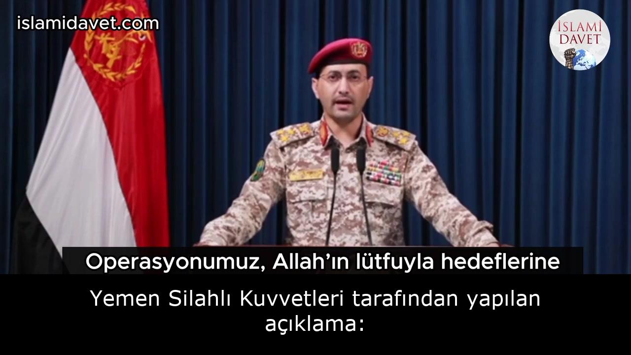 Yemen Silahlı Kuvvetleri tarafından yapılan açıklama: 20