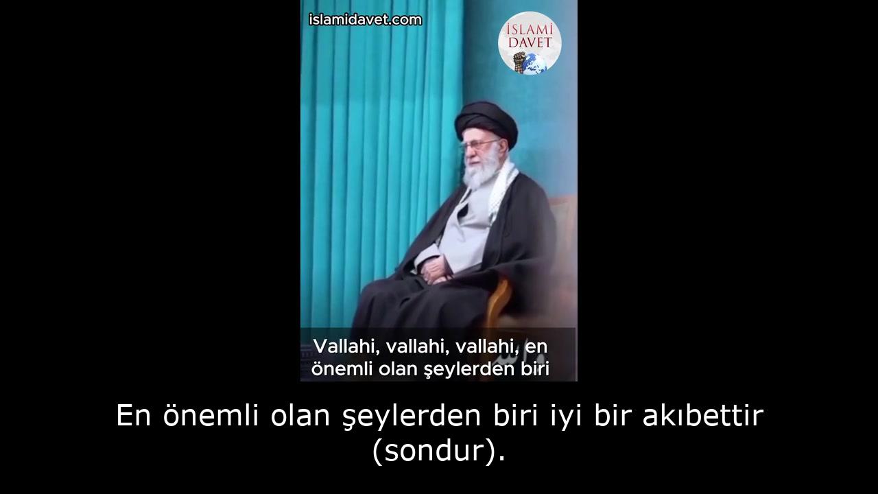 En önemli olan şeylerden biri iyi bir akıbettir (sondur). 51