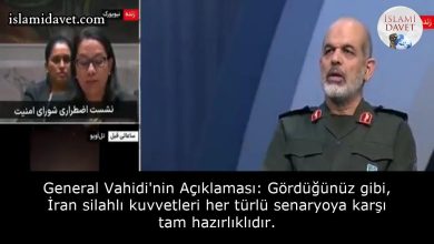 General Vahidi'nin Açıklaması: Gördüğünüz gibi, İran silahlı kuvvetleri her türlü senaryoya karşı tam hazırlıklıdır. 6