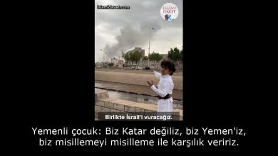 Yemenli çocuk: Biz Katar değiliz, biz Yemen'iz, biz misillemeyi misilleme ile karşılık veririz. 49