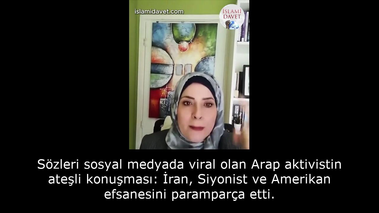 Sözleri sosyal medyada viral olan Arap aktivistin ateşli konuşması: İran, Siyonist ve Amerikan efsanesini paramparça etti. 30