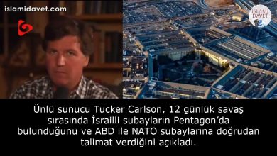 Ünlü sunucu Tucker Carlson, 12 günlük savaş sırasında İsrailli subayların Pentagon’da bulunduğunu ve ABD ile NATO subaylarına doğrudan talimat verdiğini açıkladı. 42
