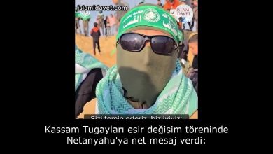 Kassam Tugayları esir değişim töreninde Netanyahu'ya net mesaj verdi: 42