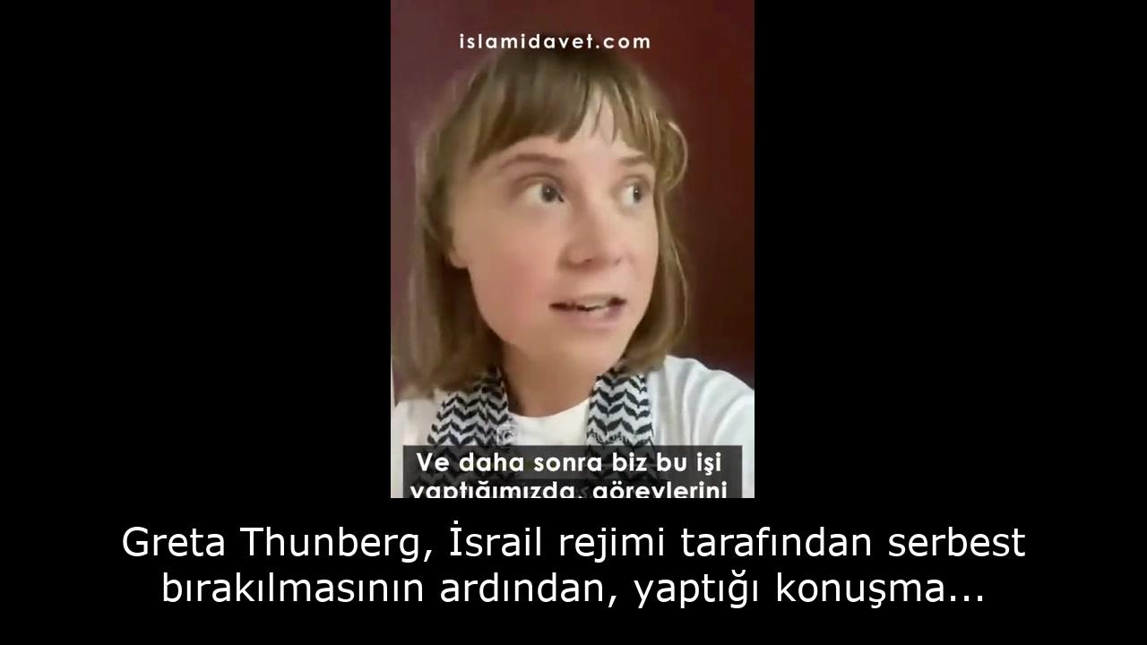 Greta Thunberg, İsrail rejimi tarafından serbest bırakılmasının ardından, yaptığı konuşma... 12