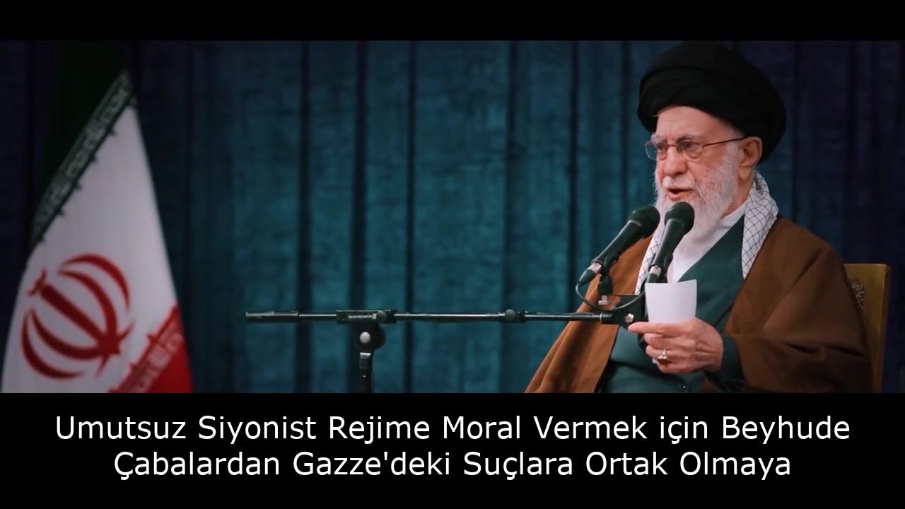 Umutsuz Siyonist Rejime Moral Vermek için Beyhude Çabalardan Gazze'deki Suçlara Ortak Olmaya 12