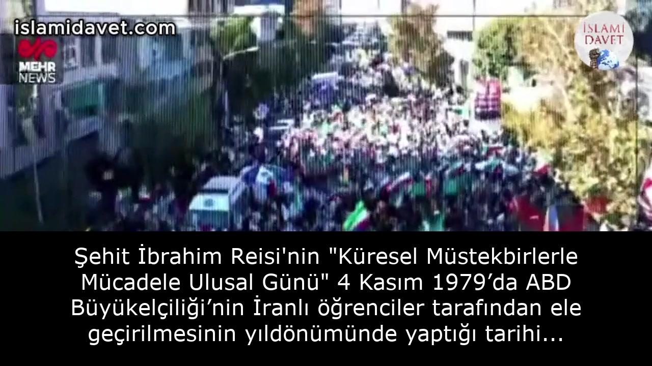 Şehit İbrahim Reisi'nin "Küresel Müstekbirlerle Mücadele Ulusal Günü" 4 Kasım 1979’da ABD Büyükelçiliği’nin İranlı öğrenciler tarafından ele geçirilmesinin yıldönümünde yaptığı tarihi konuşma... 60