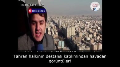 Tahran halkının destansı katılımından havadan görüntüler! 23