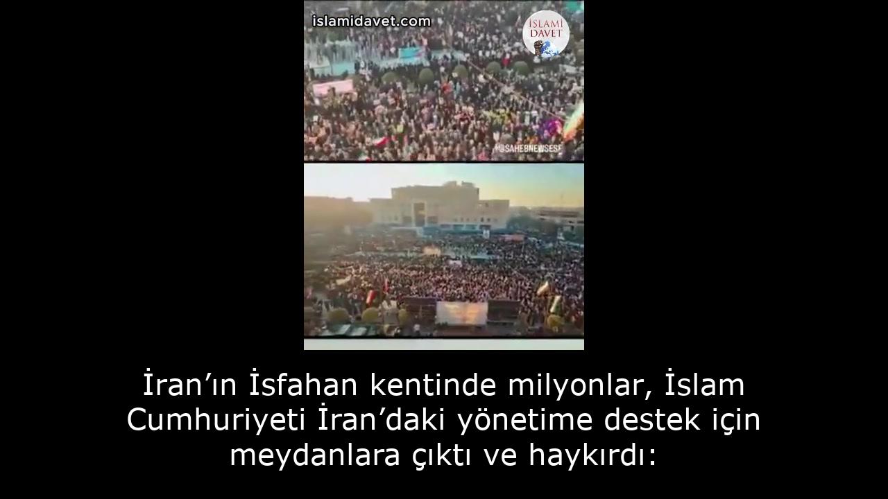 İran’ın İsfahan kentinde milyonlar, İslam Cumhuriyeti İran’daki yönetime destek için meydanlara çıktı ve haykırdı: 54