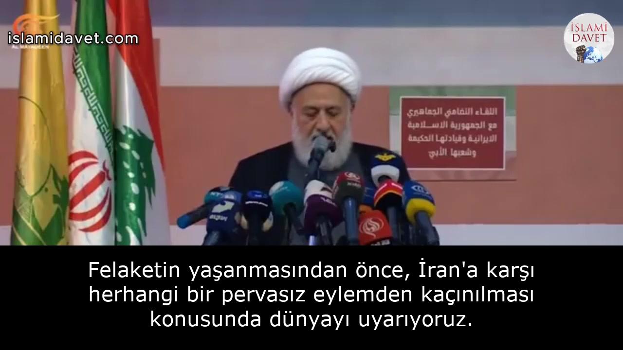 Felaketin yaşanmasından önce, İran'a karşı herhangi bir pervasız eylemden kaçınılması konusunda dünyayı uyarıyoruz. 42