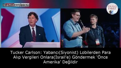 Tucker Carlson: Yabancı(Siyonist) Lobilerden Para Alıp Vergileri Onlara(İsrail'e) Göndermek ‘Önce Amerika’ Değildir 54