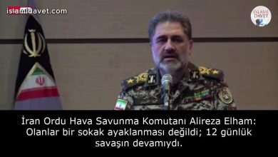 İran Ordu Hava Savunma Komutanı Alireza Elham: Olanlar bir sokak ayaklanması değildi; 12 günlük savaşın devamıydı. 11