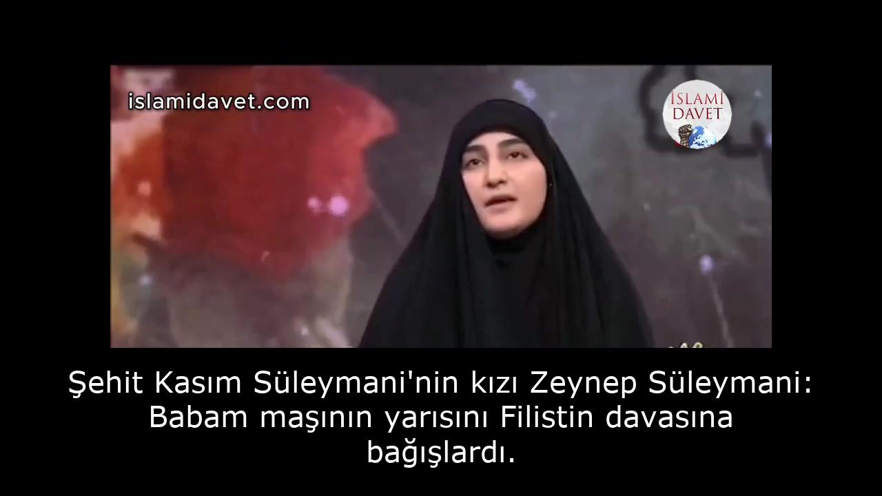 Şehit Kasım Süleymani'nin kızı Zeynep Süleymani: Babam maşının yarısını Filistin davasına bağışlardı. 12
