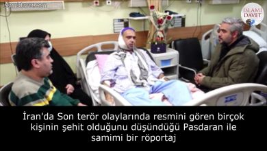 İran'da Son terör olaylarında resmini gören birçok kişinin şehit olduğunu düşündüğü Pasdaran ile samimi bir röportaj 38