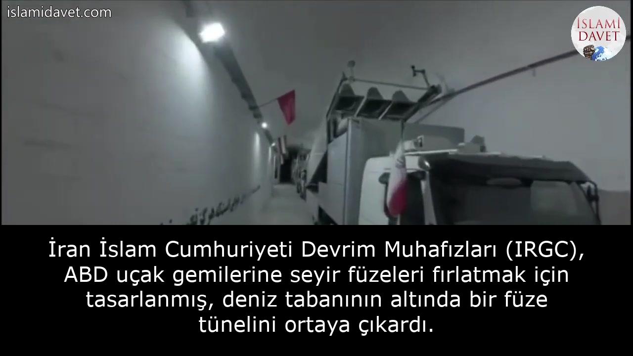 İran İslam Cumhuriyeti Devrim Muhafızları (IRGC), ABD uçak gemilerine seyir füzeleri fırlatmak için tasarlanmış, deniz tabanının altında bir füze tünelini ortaya çıkardı. 1