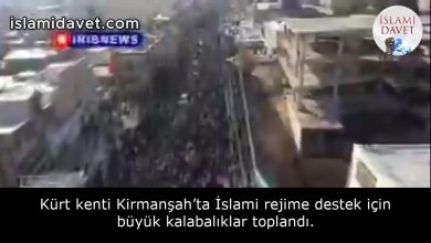 Kürt kenti Kirmanşah’ta İslami rejime destek için büyük kalabalıklar toplandı. 34