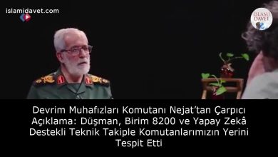 Devrim Muhafızları Komutanı Nejat’tan Çarpıcı Açıklama: Düşman, Birim 8200 ve Yapay Zekâ Destekli Teknik Takiple Komutanlarımızın Yerini Tespit Etti 52
