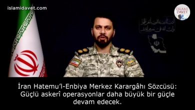 İran Hatemu’l-Enbiya Merkez Karargâhı Sözcüsü: Güçlü askerî operasyonlar daha büyük bir güçle devam edecek. 47