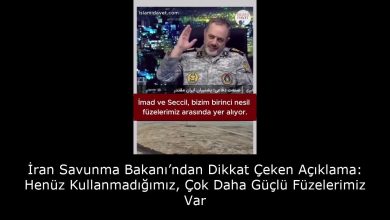 İran Savunma Bakanı’ndan Dikkat Çeken Açıklama: Henüz Kullanmadığımız, Çok Daha Güçlü Füzelerimiz Var 49
