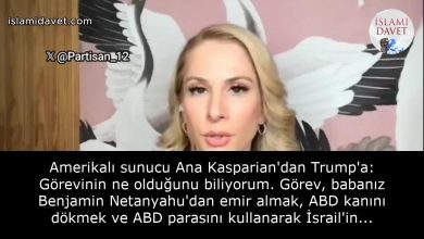 Amerikalı sunucu Ana Kasparian'dan Trump'a: Görevinin ne olduğunu biliyorum. Görev, babanız Benjamin Netanyahu'dan emir almak, ABD kanını dökmek ve ABD parasını kullanarak İsrail'in imparatorluğunu kurmasına yardım etmektir. 4