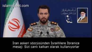İran askeri sözcüsünden İsraillilere İbranice mesaj: Sizi canlı kalkan olarak kullanıyorlar 20