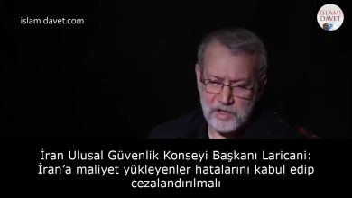 İran Ulusal Güvenlik Konseyi Başkanı Laricani: İran’a maliyet yükleyenler hatalarını kabul edip cezalandırılmalı 51