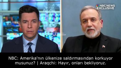 NBC: Amerika'nın ülkenize saldırmasından korkuyor musunuz? | Araqchi: Hayır, onları bekliyoruz. 30