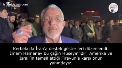 Kerbela’da İran’a destek gösterileri düzenlendi: İmam Hamaney bu çağın Hüseyin’idir; Amerika ve İsrail’in temsil ettiği Firavun’a karşı onun yanındayız. 56