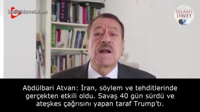 Abdülbari Atvan: İran, söylem ve tehditlerinde gerçekten etkili oldu. Savaş 40 gün sürdü ve ateşkes çağrısını yapan taraf Trump’tı. 8